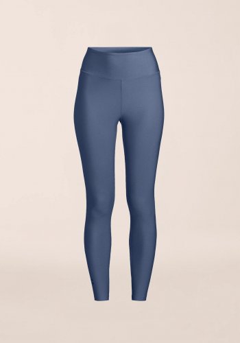 Casall Graphic High Waist Tights - Blue Shadow