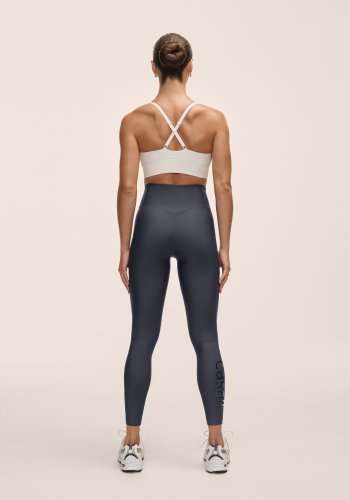 Casall Graphic High Waist Tights - Core Blue