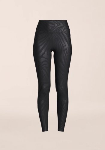 Casall Heat Printed High Waist Tights - Zebra Black