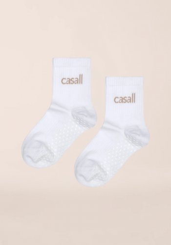 Casall Non-Slip Tube Sock - White