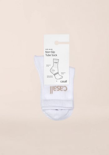 Casall Non-Slip Tube Sock - White