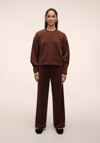 Casall Peachy Crew Neck - Dark Brown
