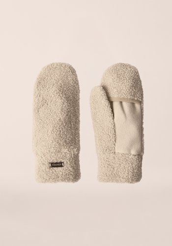 Casall Sherpa Mittens - Ecru