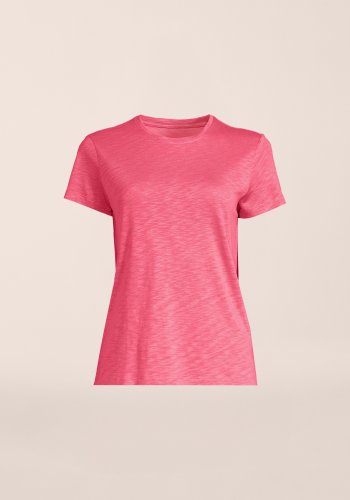 Casall Soft Texture Tee - Ruby Blush