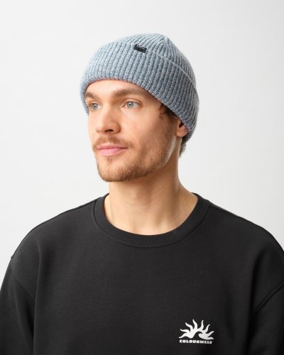 Colourwear U Crew Beanie - Grey Blue