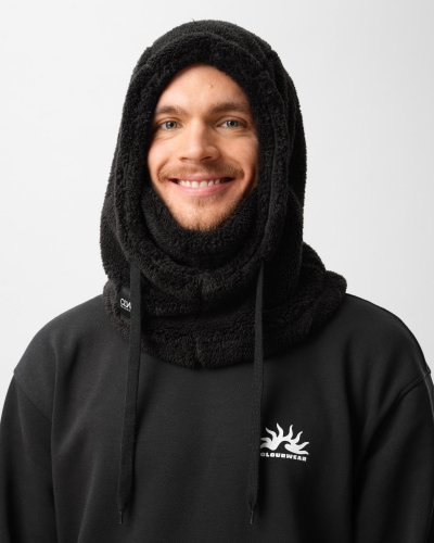 Colourwear U So Fluffy Hood - Black