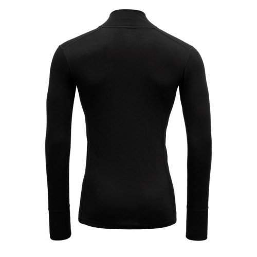 Devold Lauparen Merino 190 Zip Neck Man - Black