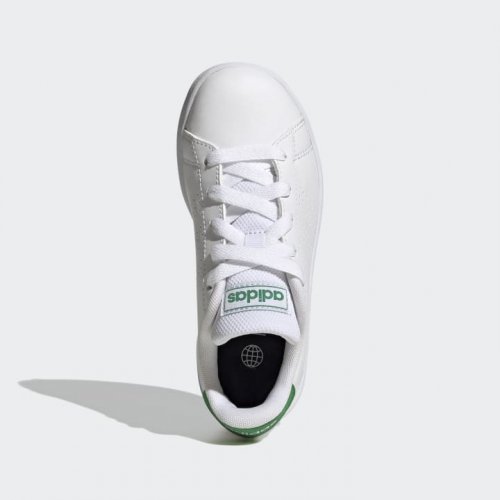 Adidas Advantage Lifestyle Court Kids - Cloud White/Green