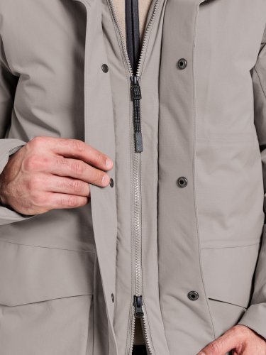 Didriksons Akilles Unisex Parka - Ash Brown