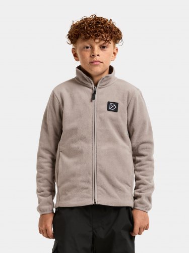Didriksons Malakit Kids Full-Zip - Ash Brown