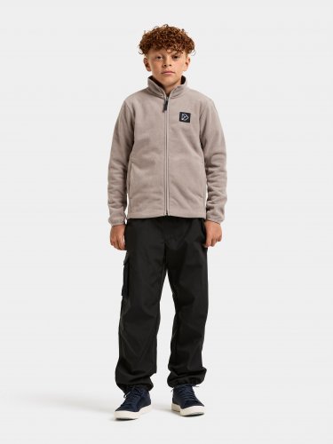 Didriksons Malakit Kids Full-Zip - Ash Brown