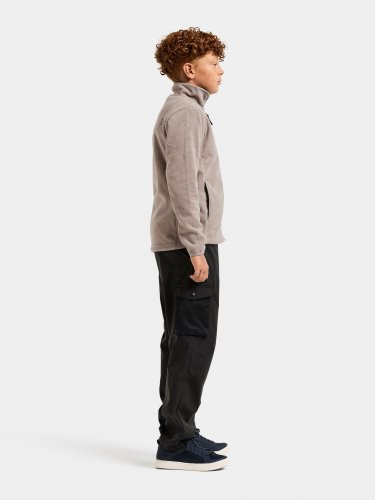 Didriksons Malakit Kids Full-Zip - Ash Brown