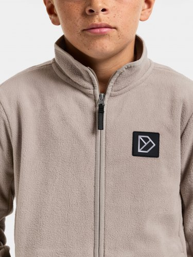 Didriksons Malakit Kids Full-Zip - Ash Brown