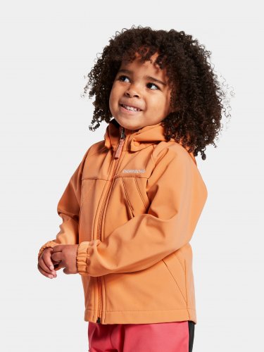 Didriksons Troel Kids Jacket 2 - Papaya Orange