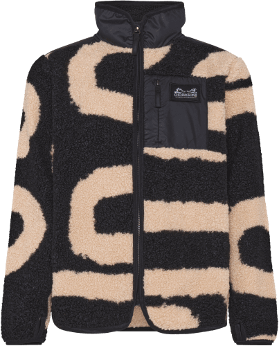 Didriksons Exa Print Kids Full-Zip - Path L Black