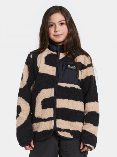 Didriksons Exa Print Kids Full-Zip - Path L Black