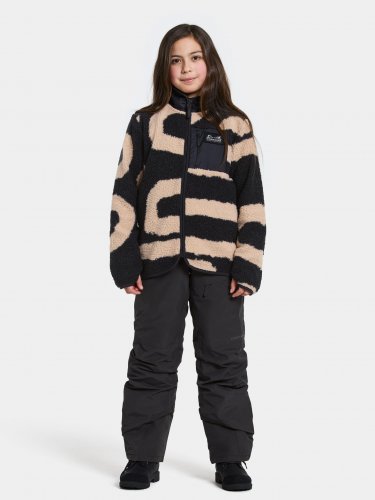 Didriksons Exa Print Kids Full-Zip - Path L Black