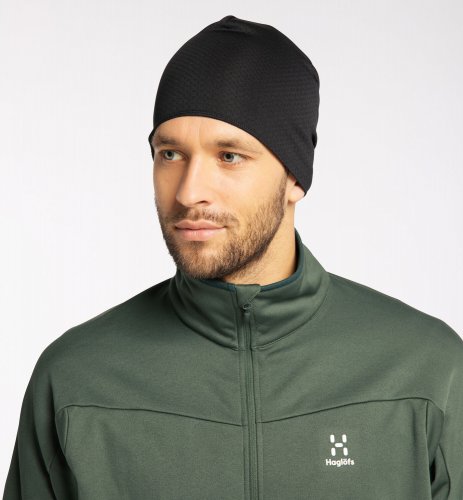 Haglöfs Fanatic Print Beanie - True Black/Magnetite