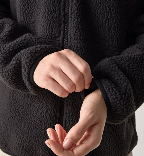 Haglöfs Funäs Pile Hood Women - True Black