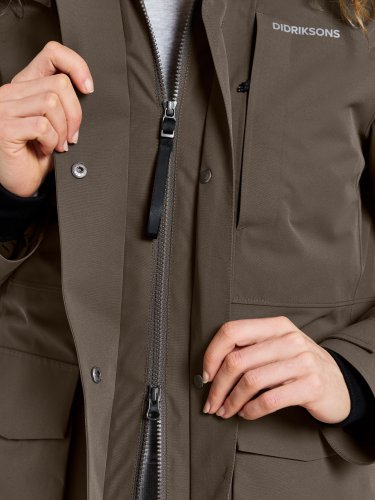 Didriksons Harriet Womens Parka - Mocha Brown