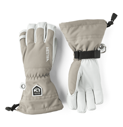Hestra Army Leather Heli Ski 5-finger - Khaki