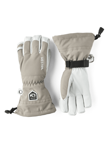 Hestra Army Leather Heli Ski 5-finger - Khaki