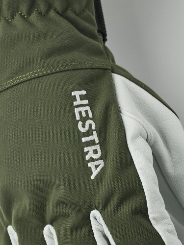 Hestra Army Leather Heli Ski 5-finger - Olive