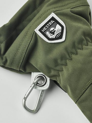 Hestra Army Leather Heli Ski 5-finger - Olive