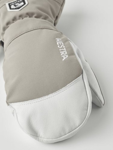 Hestra Army Leather Heli Ski Mitten - Khaki