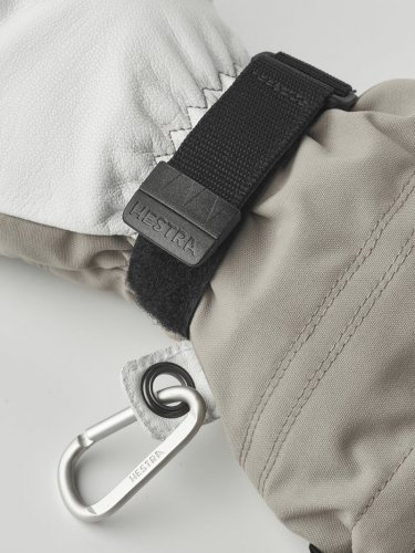 Hestra Army Leather Heli Ski Mitten - Khaki