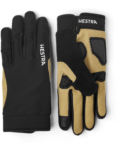 Hestra Bike Guard Long 5 Finger - Black/Brown
