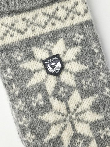 Hestra Isvik Mitten - Grey / Offwhite
