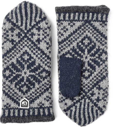 Hestra Nordic Wool Mitten - Navy / Grey