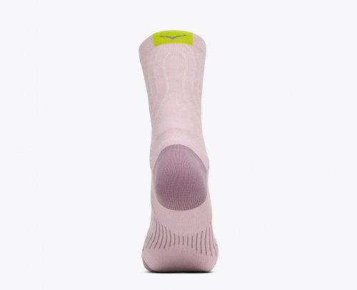 Hoka Bondi Quarter Run Sock - Lilac Cream