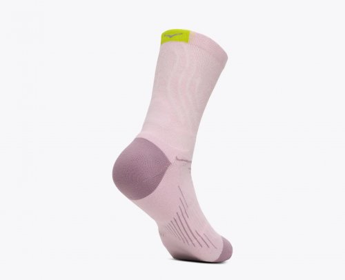 Hoka Bondi Quarter Run Sock - Lilac Cream