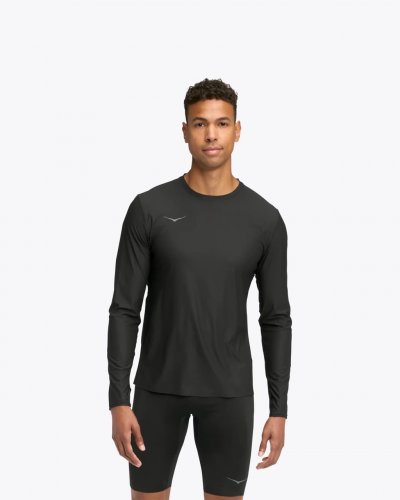 Hoka Men Airolite Long Sleeve 2.0 - Black