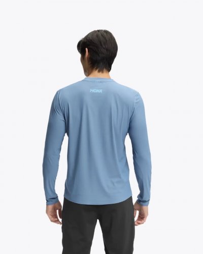 Hoka Men Airolite Long Sleeve 2.0 - Foggy Night