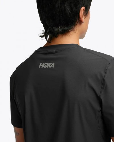 Hoka Men Airolite Short Sleeve 2.0 - Black