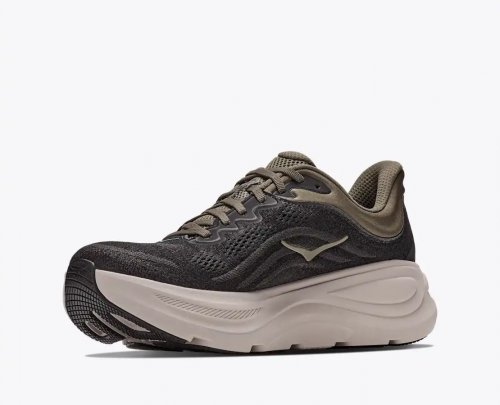 Hoka Men Bondi 9 Wide - Black / River Rock Grey
