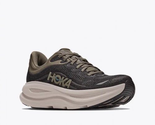 Hoka Men Bondi 9 Wide - Black / River Rock Grey