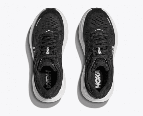 Hoka Men Bondi 9 Wide - Black / White