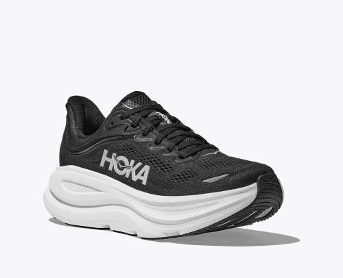 Hoka Men Bondi 9 Wide - Black / White