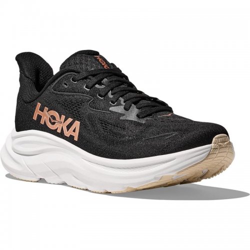 Hoka Women Clifton 10 - Black / Rose Gold