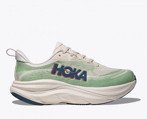 Hoka Women Skyflow - Alabaster / Vintage Green