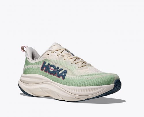 Hoka Women Skyflow - Alabaster / Vintage Green