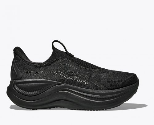 Hoka Women's Skyward Laceless - Black / Black