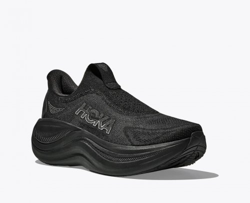 Hoka Women's Skyward Laceless - Black / Black