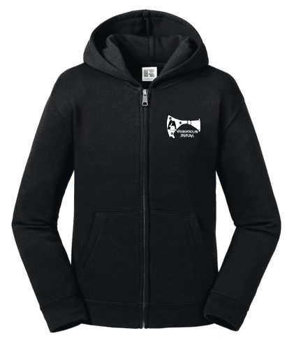 Väringaskolan Hood Zip Jr - Svart