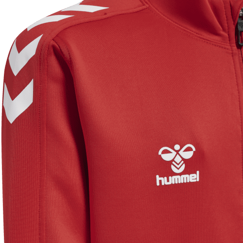 Hummel Kids Core XK Poly Zip Sweat - Red/White