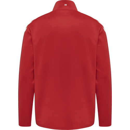 Hummel Unisex Core XK Poly Zip Sweatshirt - Red/White